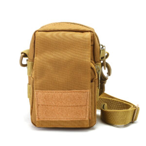 Travel Bum Bag Sew Patches on Front Khaki